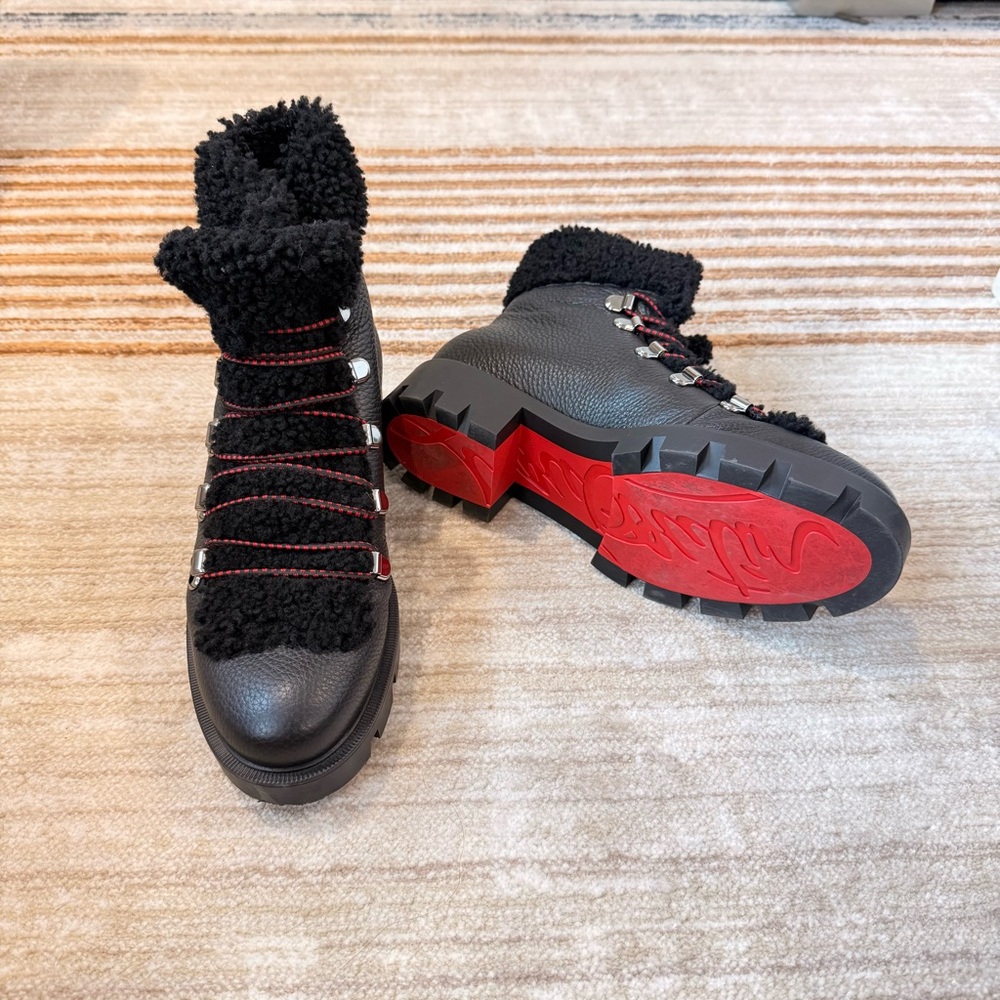 Christian Louboutin Lace-Up Boots